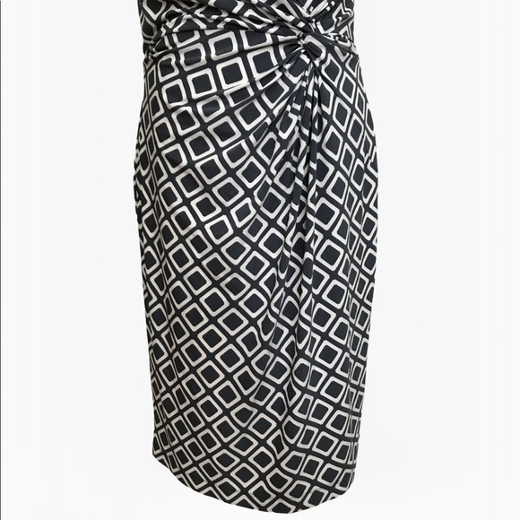 Ralph Lauren Sheath Geo Print Women’s Midi Dress - 10/12 - Picture 7 of 17